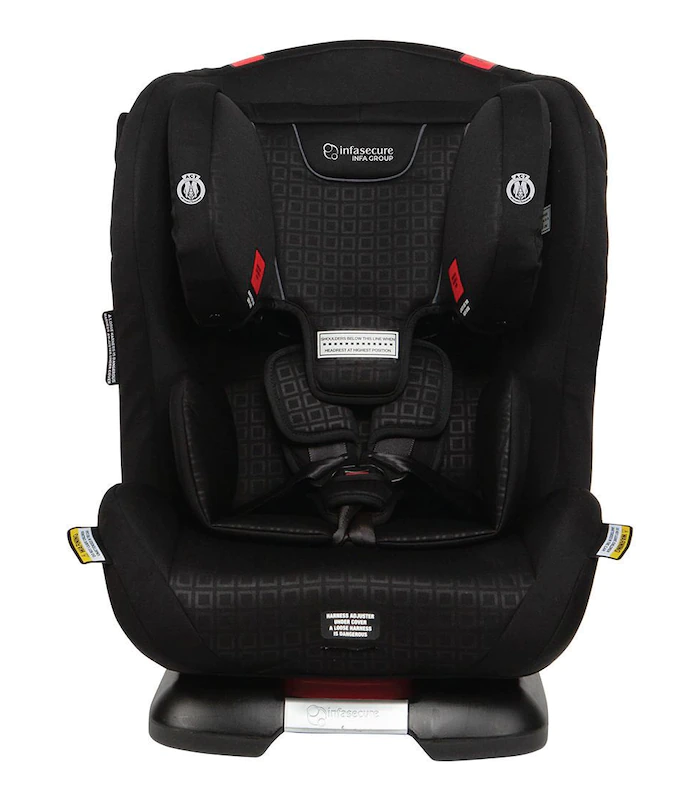 InfaSecure Talent Convertible Car Seat – Charcoal – Birth to 8 years