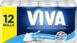 Viva Paper Towel, White 12-Pack