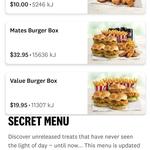 Value Burger Box (4x Burgers & 4x Chips)