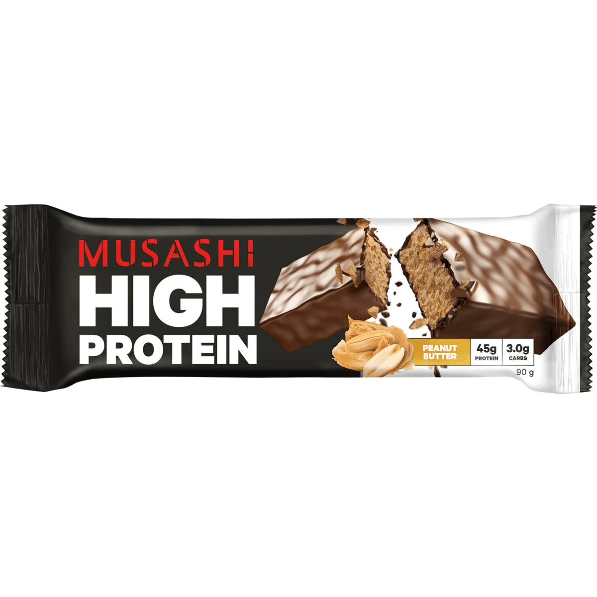 Musashi High Protein Bar Peanut Butter, Low Carb | Woolworths Discount
