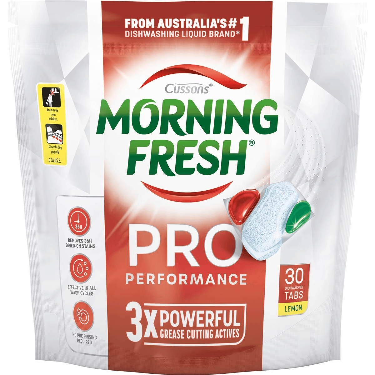 Morning Fresh Pro Performance Dishwasher Tablets Lemon 30 Pack | Woolworths Discount