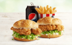 Double Burger Meal (Double Tender Burger + Zinger + Chips & Drink) via KFC App  | KFC Offers