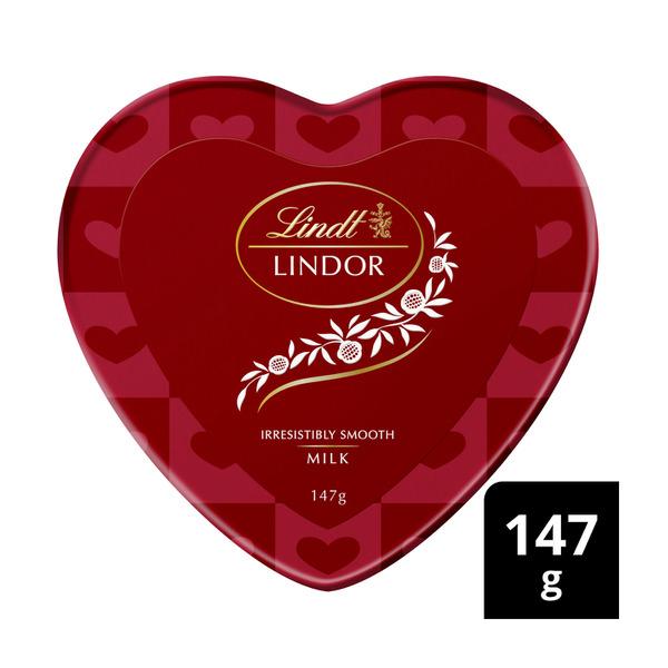 Lindt Lindor Chocolate Heart Tin | 147g | Coles Discount Offer