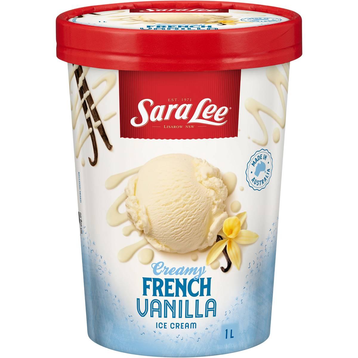 Sara Lee Ice Cream French Vanilla 1l Tub  | Woolworths Discount Offer