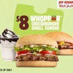 Whopper + Cheeseburger + Small Sundae