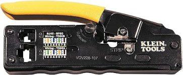 Klein Tools VDV226-107 Compact Ratcheting Modular Data Cable Crimper | Amazon Discount Offer