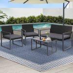 Gardeon 4-Piece Outdoor Lounge Setting Furniture