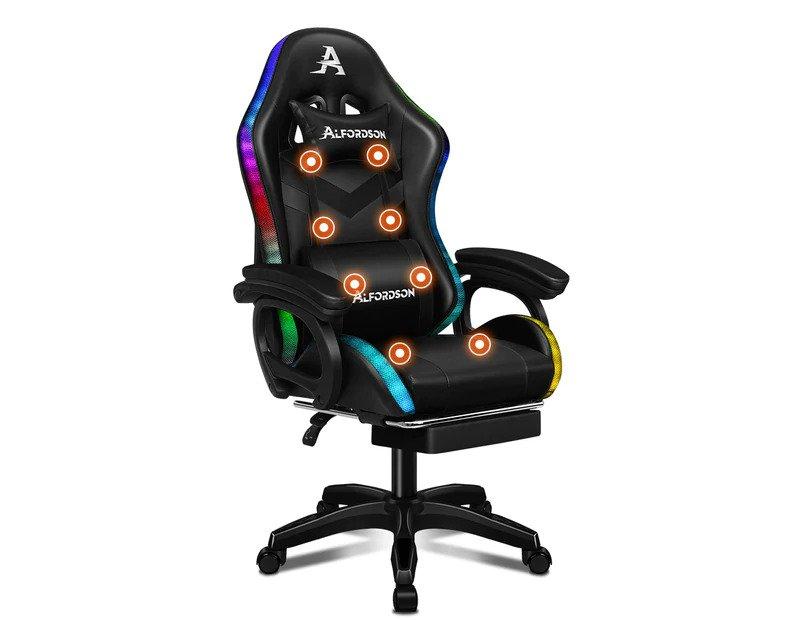 Alfordson LED & Massage Gaming Chair – Elevate Your Gaming Experience