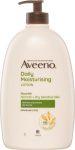 Aveeno Daily Moisturising Non-Greasy Fragrance Free Body Lotion 48-Hour Hydration Soothe Normal Dry Sensitive Skin | 1L | Amazon Discount Offer