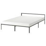 GRIMSBU Bed Frame, Grey, Queen