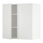 METOD Wall cabinet with shelves/2 doors,