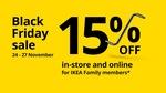 IKEA Black Friday Bonanza: Enjoy 15% Off Everything! Exclusive Savings Inside.