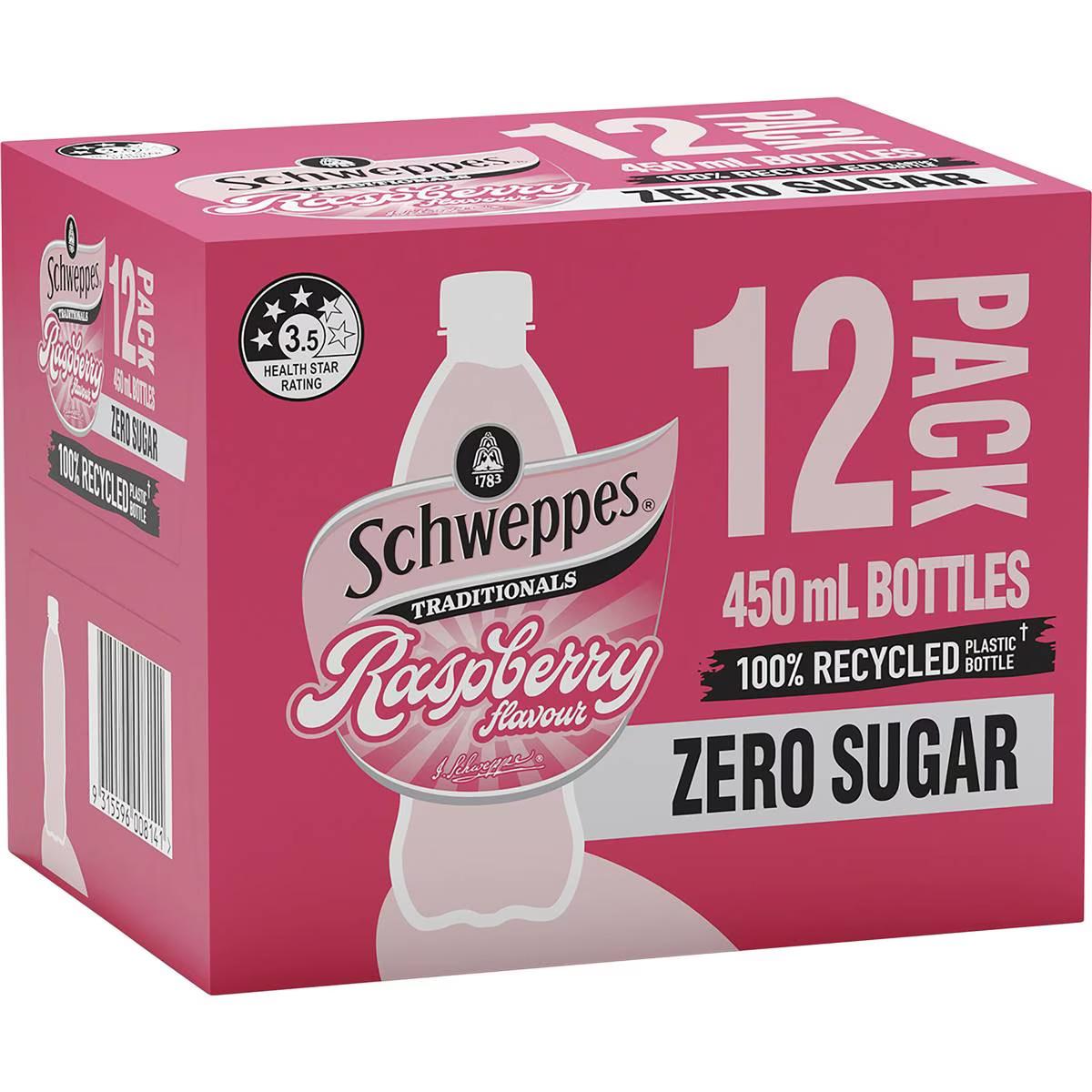 Schweppes Zero Sugar Raspberry Soft Drink