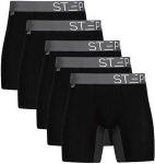 STEP ONE Men’s Bamboo Boxer Brief |  5 Pack | Amazon Boxing Day Offer