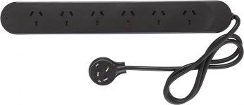 HPM 6 Outlet Surge Protected Powerboard Black | Amazon Discount Offer