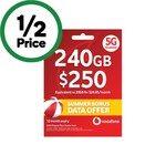 Get 240GB 5G Data Half Price – Vodafone $250 1-Year Prepaid Starter Pack for $125 at Woolworths!
