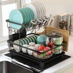 abykare 2-Tier Dish Drying Rack with 360° Rotating Drainer Board | Amazon Discount Offer