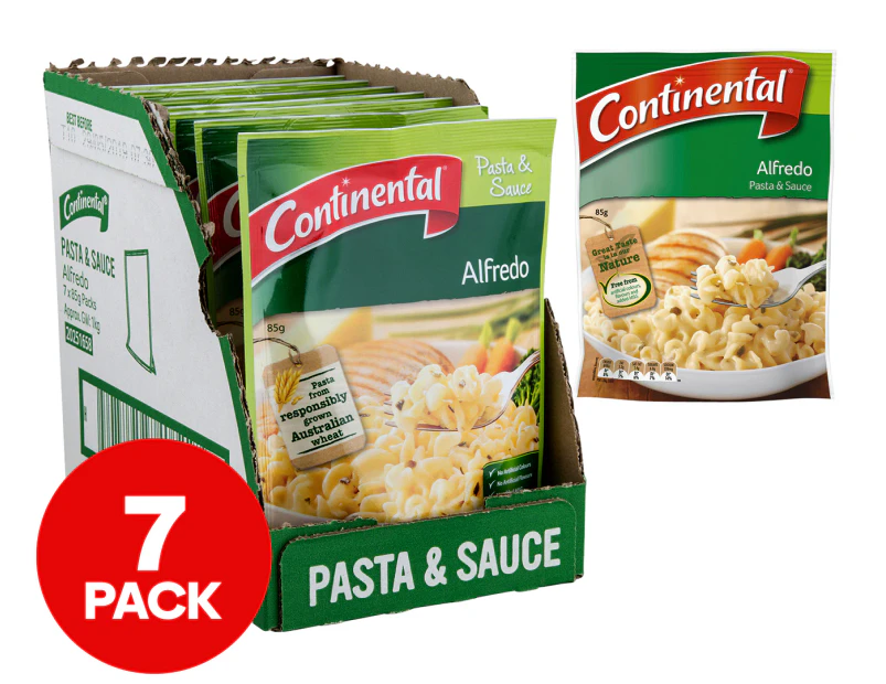 7 x Continental Pasta Sauce Alfredo 85g – Flavorful Pasta Perfection