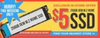 Grab Your Bargain: OEM 256GB M.2 NVMe SSD for Just $5 In-Store Only!