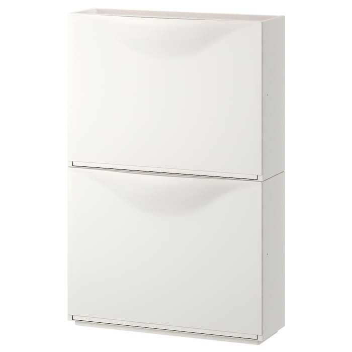 Trones Shoe Cabinet – Stylish White Storage Solution