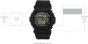 G-SHOCK GD350-1B Men’s Black Digital Watch with Black Band | Amazon Discount Offer