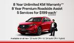 8-Year/225,000km Warranty and Roadside Assist on Honda HRV, ZR-V, 2023 Build CR-V & 2024 Build CR-V Hybrid