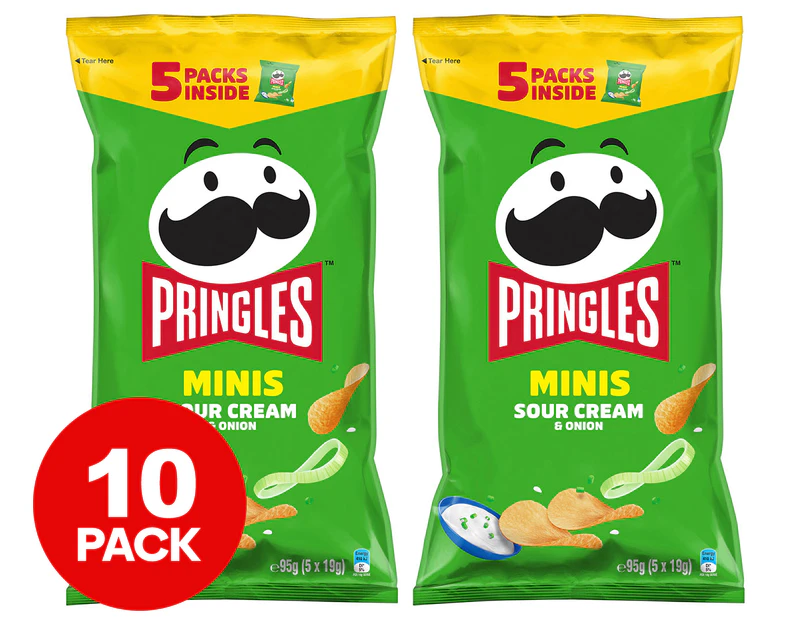2 x Pringles Minis Sour Cream & Onion 95g