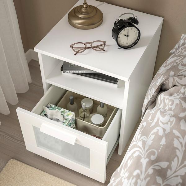 BRIMNES Bedside Table – White