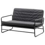 HÄMMARN Sofa-Bed in Dark Grey/Black – Perfect for Small Spaces